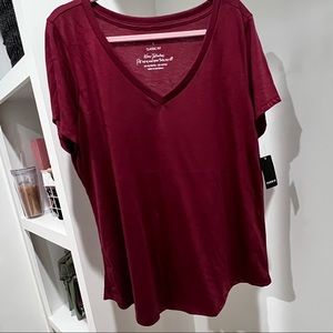 Torrid, V-Neck Maroon shirt